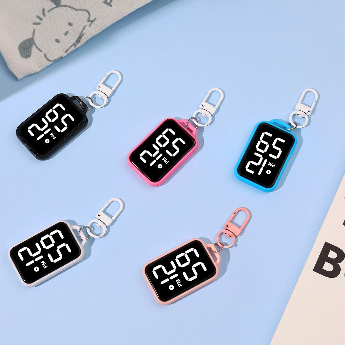 LED Keychain Pocket Watch | Digital Display for Students & Kids