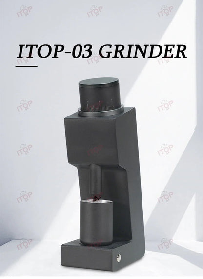 ITOP 03 Electric Coffee Grinder – 48mm Flat Burr, 7-Core, Espresso & Filter | 110V / 220V