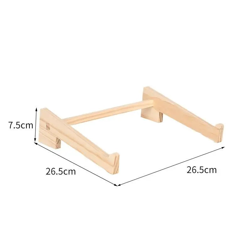 Wood Laptop Stand Lapdesk – Assembled Riser, Cooling Bracket, Reinforced Support Base
