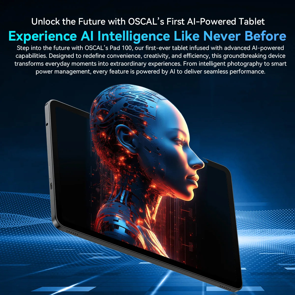 OSCAL Pad 100 Tablet – 12" 2K IPS, Android 15, Unisoc T615, 9000mAh, 4G LTE, 16MP