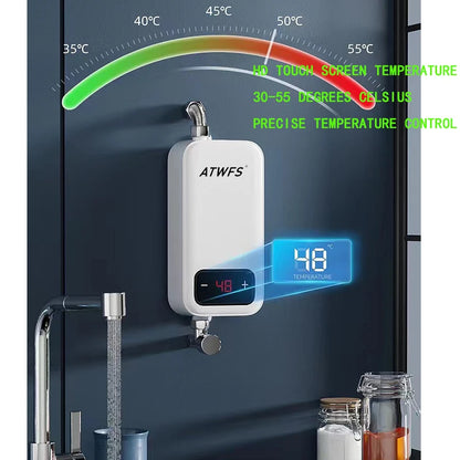 ATWFS Instant Electric Water Heater | Tankless | EU/Spain/Poland Plug