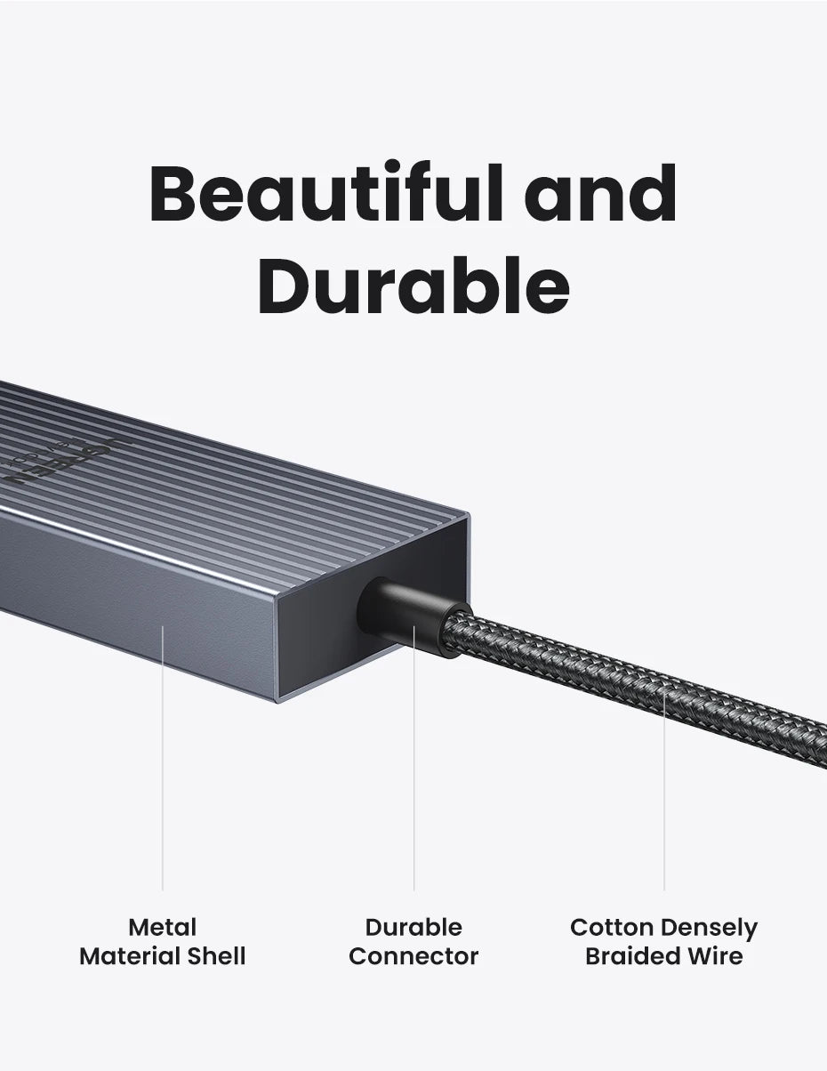 UGREEN USB-C Hub 10Gbps – 4K60Hz HDMI, PD100W, USB 3.2, for MacBook Pro/Air, iPad, Steam Deck, ROG Ally, Legion Go
