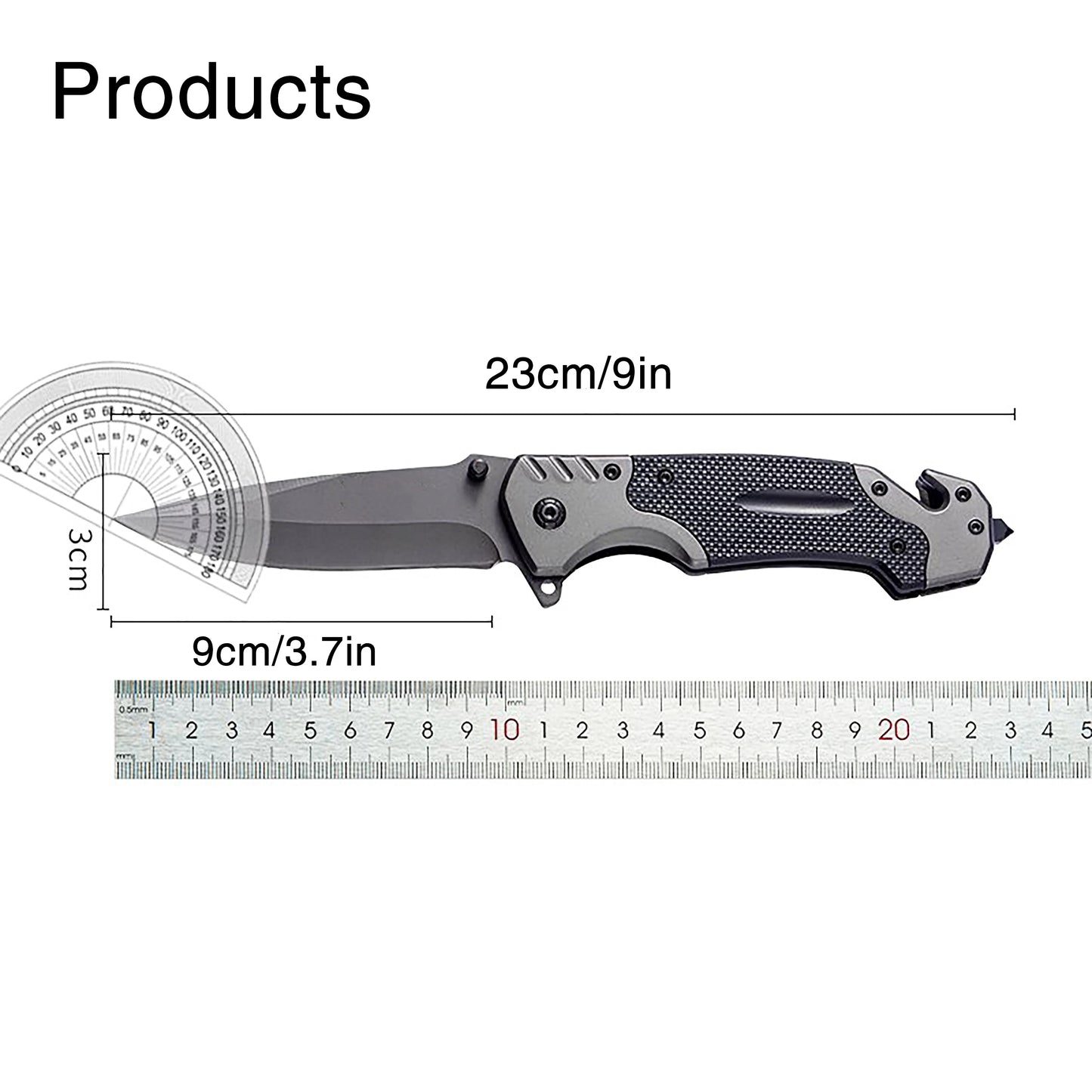 EDC Folding Pocket Knife with Clip – Outdoor Survival & Camping