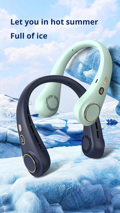 H9 Portable Neck Fan – Hands-Free Personal Cooling, Compact, Travel & Home