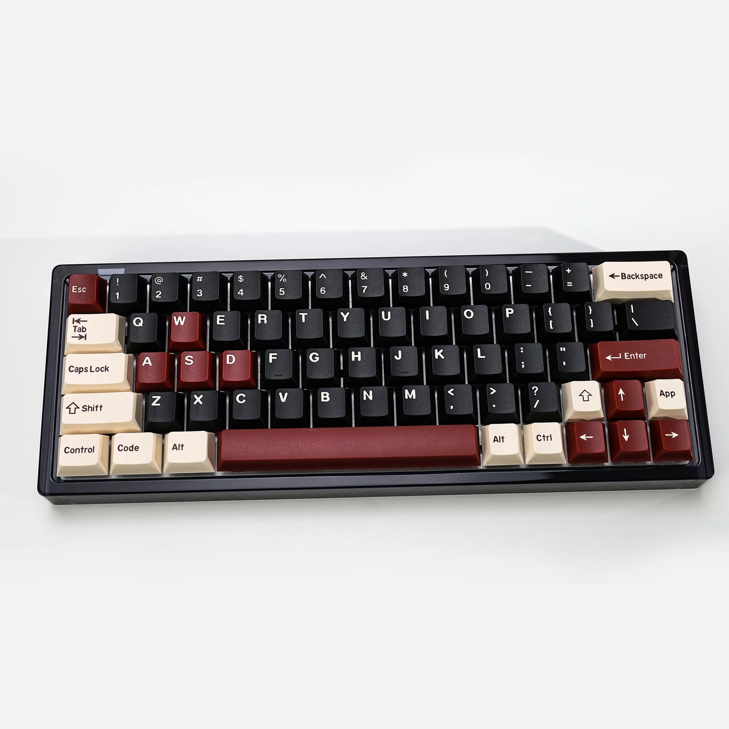 KBDiy Rome Set 174-Key Cherry Profile PBT Double Shot Keycaps – Jade Translucent for Mechanical Keyboards
