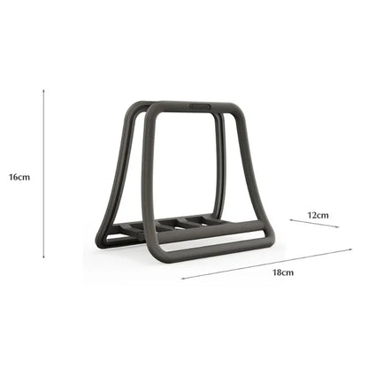 Vertical Laptop & iPad Stand – Gravity-Based, Multi-Device Desktop Holder, ABS Plastic