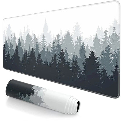 Large Japan Samurai Fantasy Mask mouse pad with non-slip base, ideal for gaming desks, featuring detailed samurai mask artwork.