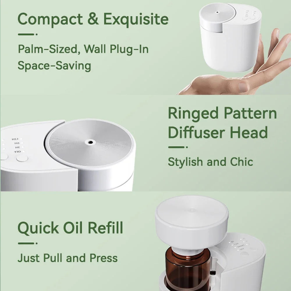 PDQ Plug-In Waterless Aroma Diffuser – Bluetooth Essential Oil Scent Machine
