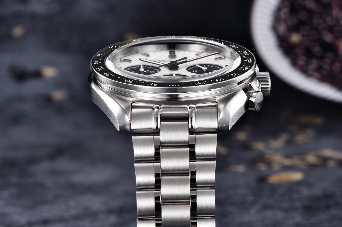 PAGANI DESIGN V5 Moon Men's Watch – Luxury Quartz Chronograph, Waterproof, Stainless Steel, 2026