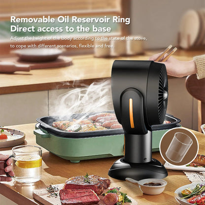 Desktop Portable Kitchen Exhaust Fan – USB 5V 8W Range Hood for Apartment, 2-Speed