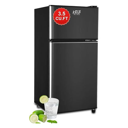 Mini Fridge with Freezer 2.9 Cu.Ft | Double Door, Energy Saving, Low Noise