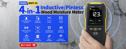 FNIRSI Wall Scanner – Metal Detector for AC Cables, Wires & Wood Studs