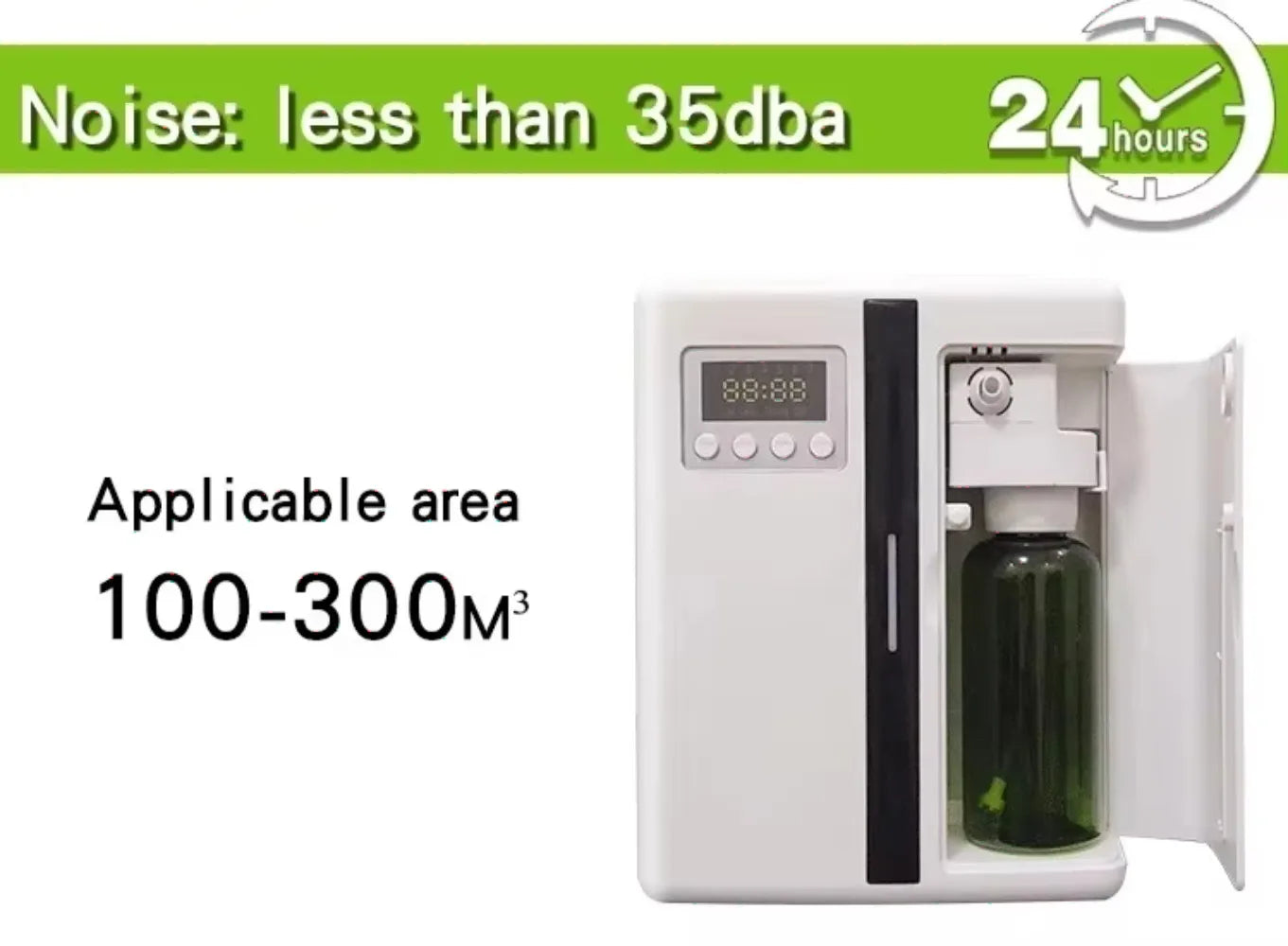 Bluetooth Smart Aroma Diffuser — 300m³ Coverage, Hotel & Home Air Freshener, Electric Fragrance Distributor