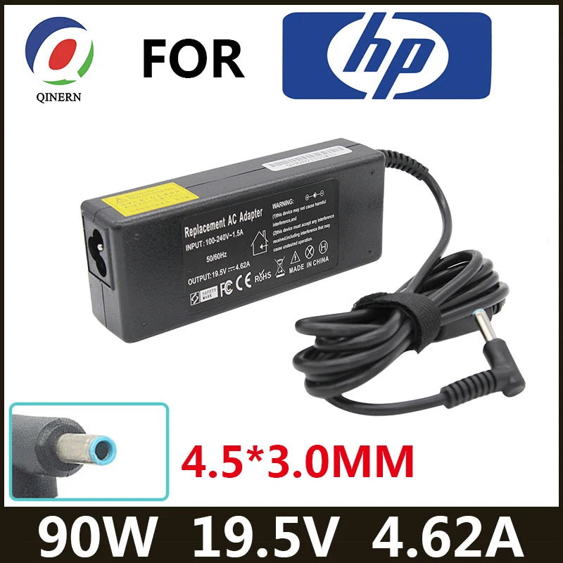 HP Laptop Charger 19.5V 4.62A 90W — 4.5x3.0mm, Envy, Pavilion, EliteBook, Stream