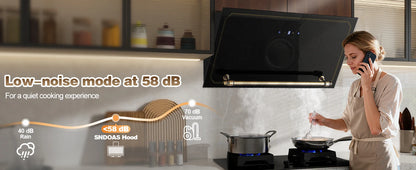 60cm Retro Wall Hood | 400m³/h Suction | A+++ | LED | Dual Filter