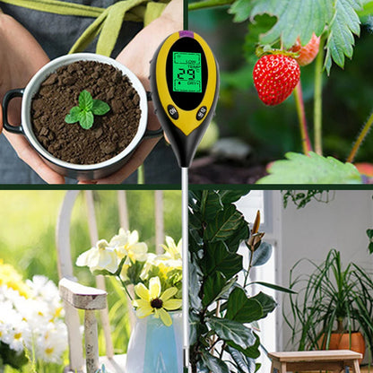 Wireless Smart Soil Tester – LCD Temperature & Humidity Monitor for Garden