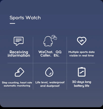 Red Shopping 116Plus smart watch with fitness tracker, heart rate monitor, and sleep tracking display on a black band.