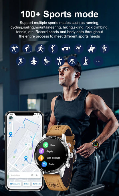 LIGE 2024 Rugged Military GPS Smart Watch – AMOLED HD, Heart Rate, BT Call, Waterproof