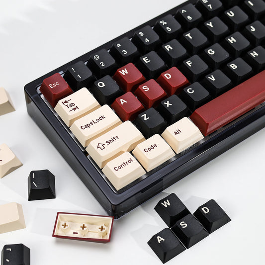 KBDiy Rome Set 174-Key Cherry Profile PBT Double Shot Keycaps – Jade Translucent for Mechanical Keyboards