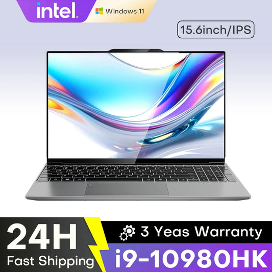 Xiaman Portable Gaming Laptop 15.6" — Intel i9-10980HK, 16GB RAM, 1TB SSD, Windows 11