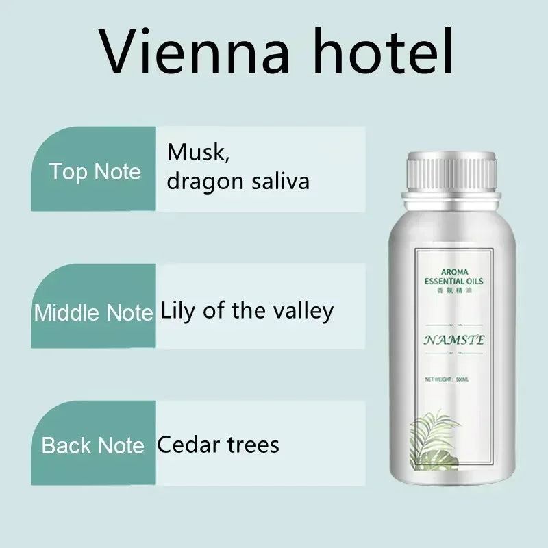 Hotel Room Fragrance Oil Refill – 100ml & 500ml Scenting Device Essential Oil for Home & Car
