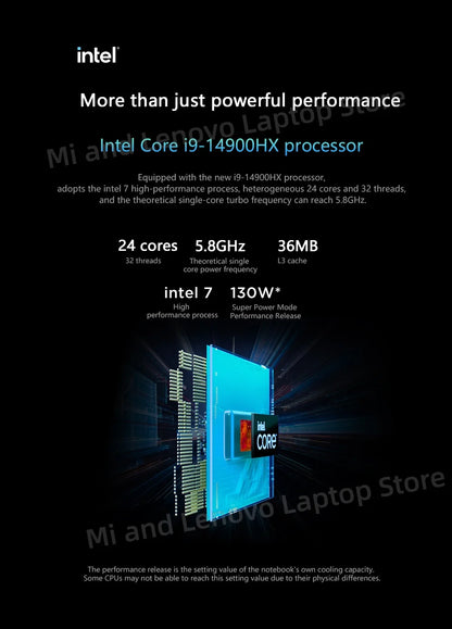 Lenovo Legion Y7000P 2025 Gaming Laptop – i9-14900HX / RTX 5060 / RTX 5070, 16GB/32GB DDR5, 1TB SSD, 16" 2.5K 240Hz