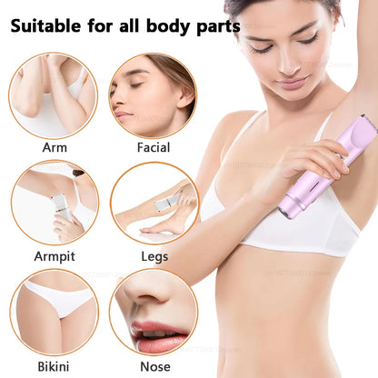 Electric Shaver for Women | Painless Hair Removal | Leg, Bikini & Facial Epilator