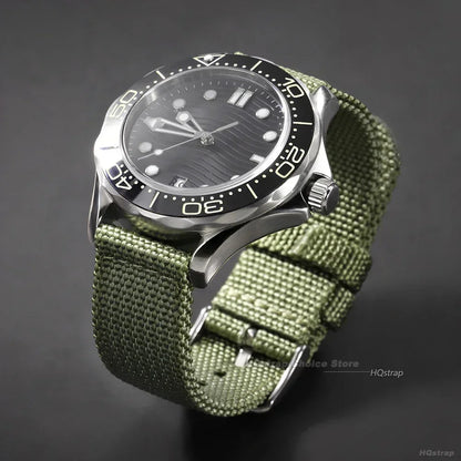 Quick Release Canvas Nylon Watch Strap 18–24mm – Men & Women Replacement Watchband
