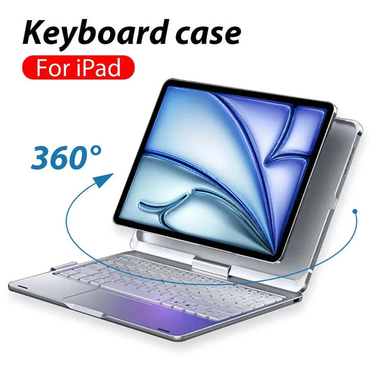 Magic Keyboard Case for iPad – Air 11/13, Pro 11/12.9, iPad 10th/7th-9th Gen, Backlit