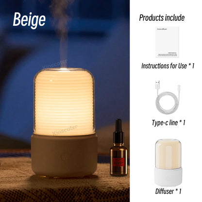 KINSCOTER USB Mini Aroma Diffuser & Ultrasonic Humidifier – 120ml/150ml Bedroom Diffuser