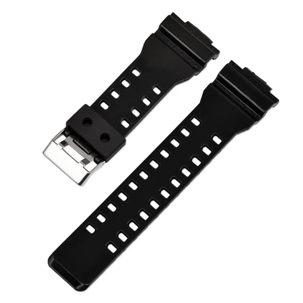 Silicone Replacement Watch Strap for Casio G-Shock GA-100/110/200/400/700 – 16mm Resin Band
