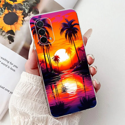 Luxury Painted Soft Silicone Case for Oppo A74 5G – Shockproof Back Cover