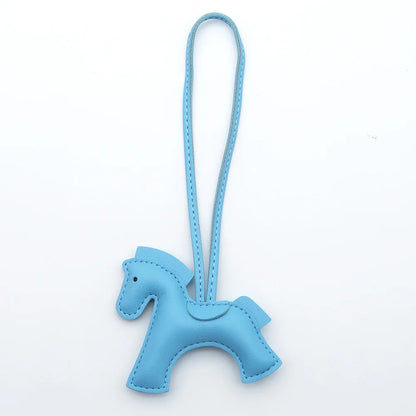 Pony Bag Charm | PU Leather Luggage & Car Pendant | Travel Accessory