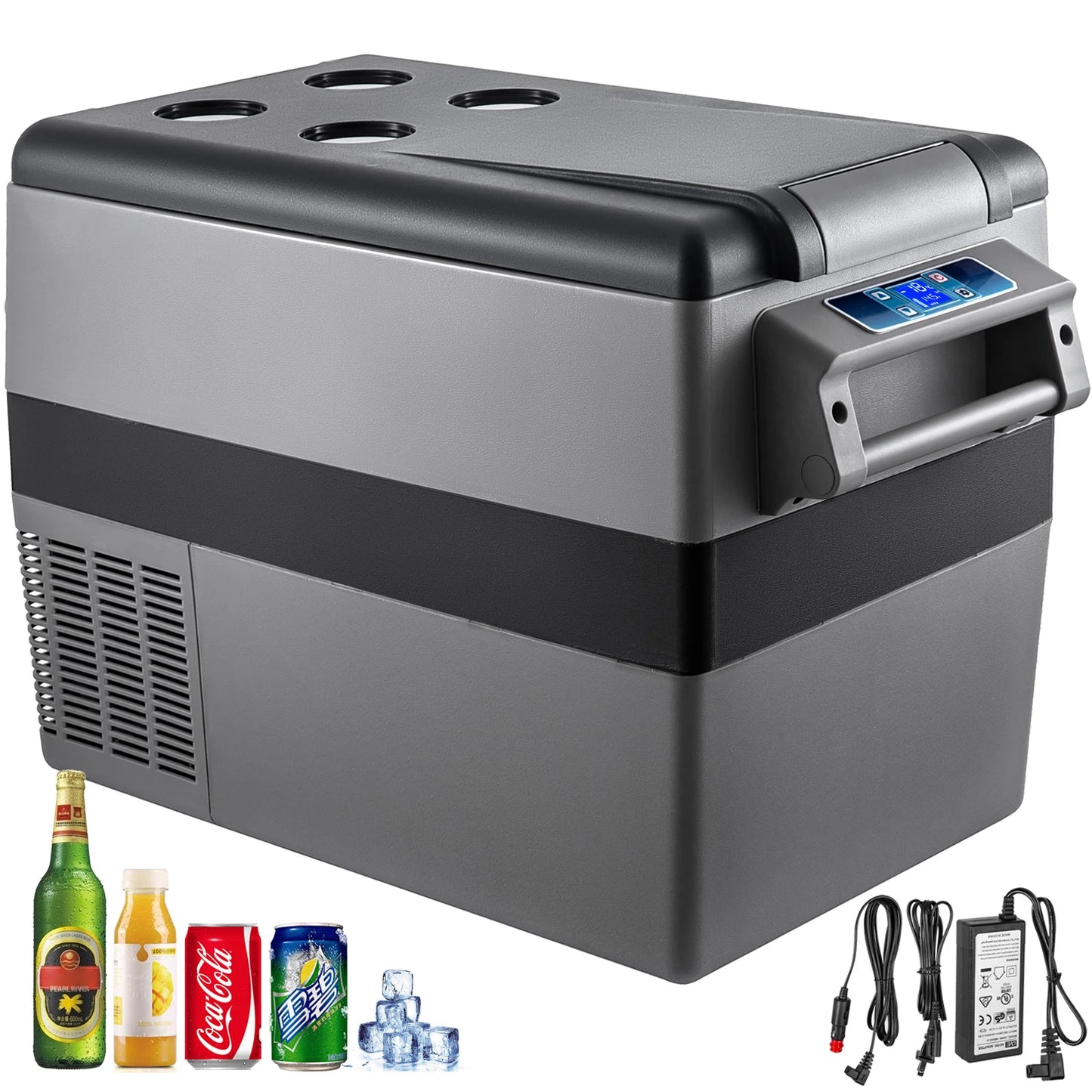 SucceBuy Portable Car Refrigerator & Freezer | 20–55L | DC 12V/24V & AC 110-240V | EU Stock