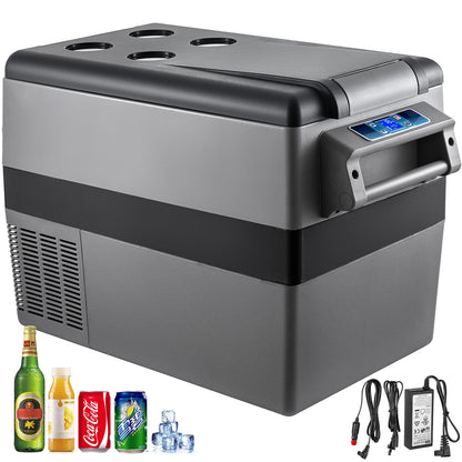 SucceBuy Portable Car Refrigerator 20L–55L | Compressor Cooler & Freezer | 12V/24V DC | Camping
