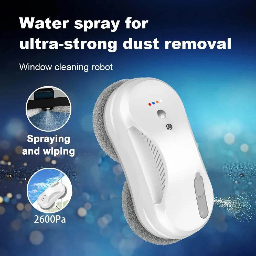 Smart Window Cleaning Robot – APP & Remote Control, Auto Water Spray
