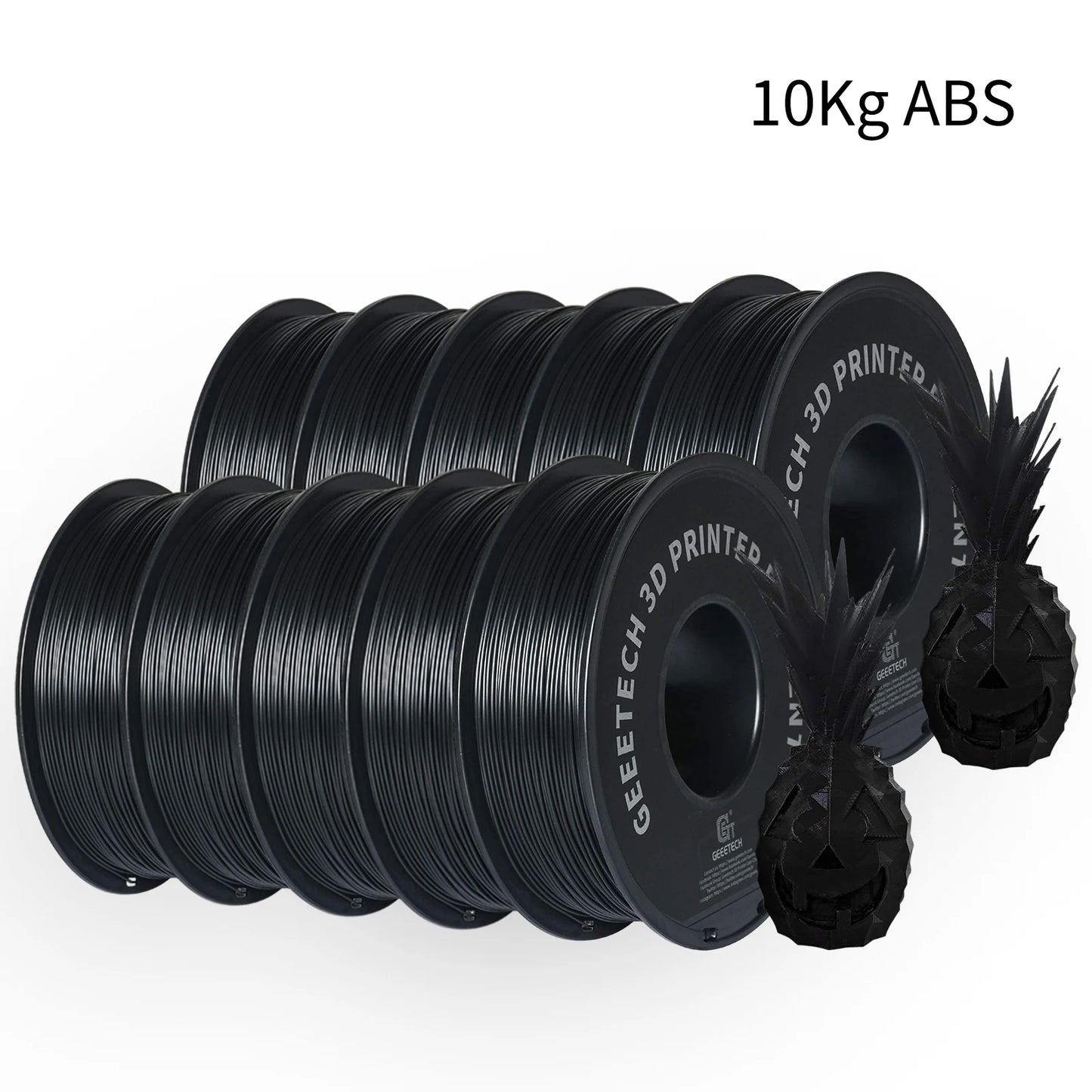GEEETECH 3D Printer Filament – 10KG Box, 1.75mm Matte / PETG / Silk PLA / TPU / ABS, Safe Materials