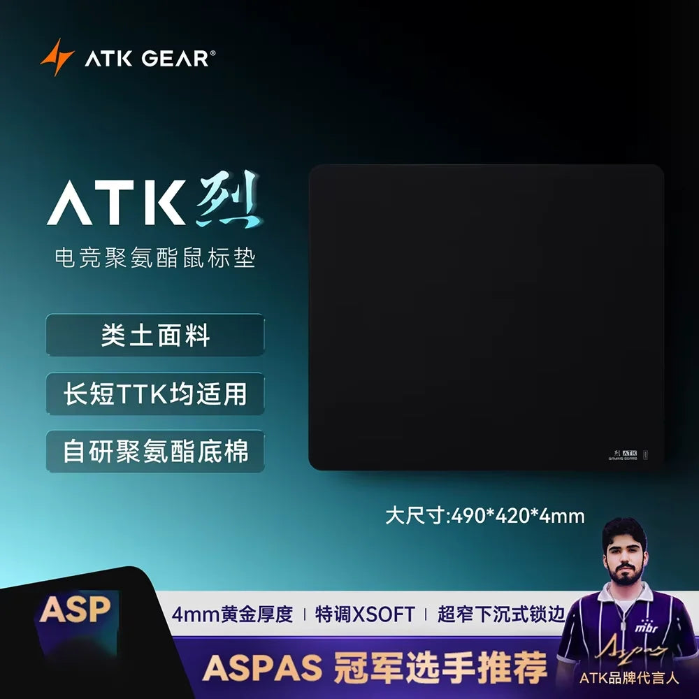 ATK Kong Xsoft Esports Mouse Pad – PORON Base, Anti-Slip, for 60–80% Keyboards