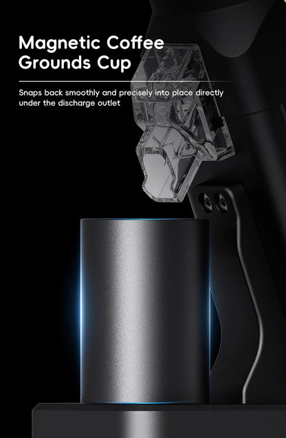 STARSEEKER E64 Electric Coffee Grinder | 64mm Titanium Flat Burr | Stepless | Black / Silver / White