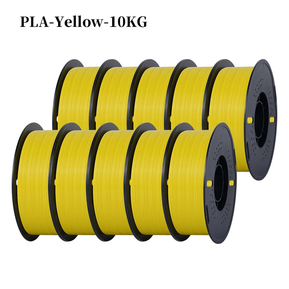 KINGROON 3D Printer Filament – 10 Rolls 1.75mm PLA / PETG, 1KG Each, Mix Colors, Eco-Friendly