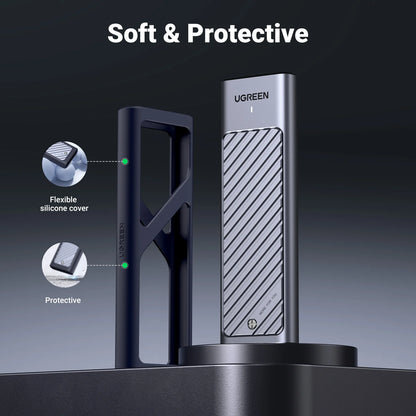 UGREEN M.2 NVMe SSD Enclosure – USB-C 3.2 Gen2 10Gbps Tool-Free External SSD Adapter