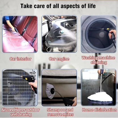 Portable Handheld Steam Cleaner 220V – High Pressure Multifunctional for AC, Kitchen Hood & Car