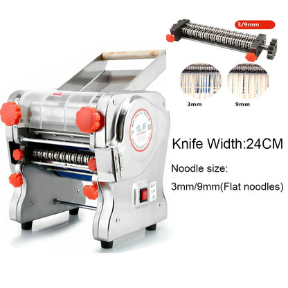 550W Electric Pasta & Noodle Maker Machine – Stainless Steel Dual Knife