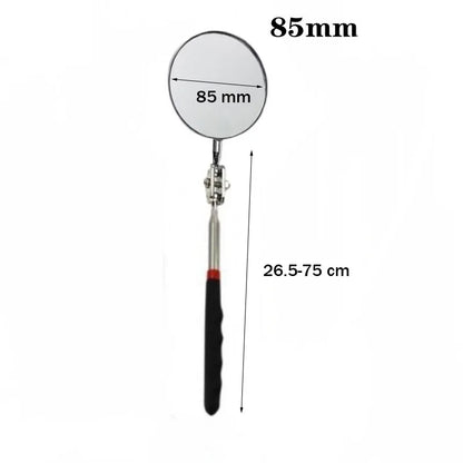 Telescopic LED Inspection Mirror | 360° Extending Mechanic Tool for Hard-to-Reach Areas