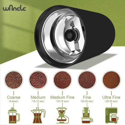KIRAINAFLY 200W Multifunctional Coffee Bean Grinder – Blade Grinder for Home