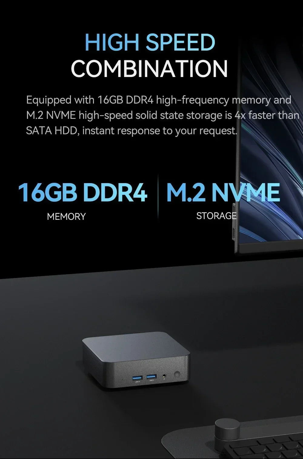 Mini PC Intel N150 – 16-32GB RAM, up to 2TB SSD, WiFi 6, BT 5.2, Windows 11 Pro