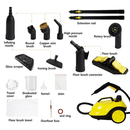 Multifunctional High-Temperature Steam Cleaner – Car Interior, Floor & Kitchen, 220V EU