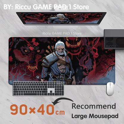 The Witcher 3 XXL Gaming Mouse Pad – Non-Slip, Lockedge, Thickened, Oversized Deskmat