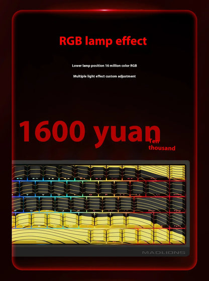 Madlions Mad 60He / Mad 68He Magnetic Switch Mechanical Keyboard – Wired, RGB, Esports