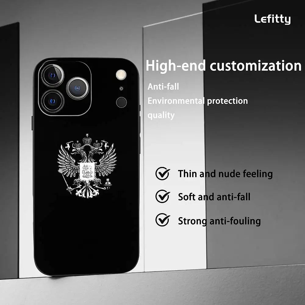 Cool Russian Mafia Frosted Phone Case for iPhone 17/16/15/14/13/12/11 Pro Max – Soft Shell